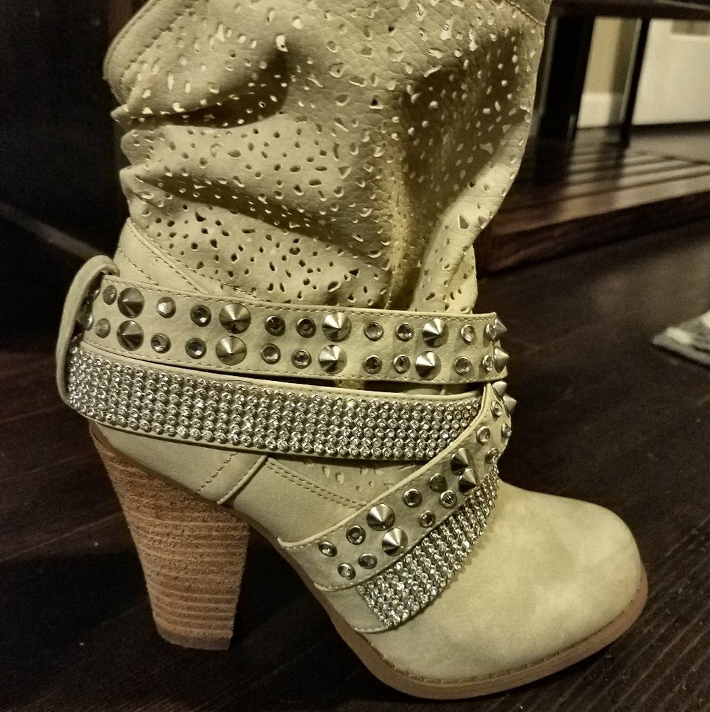 Not Rated Bring Spring bling ankle boots